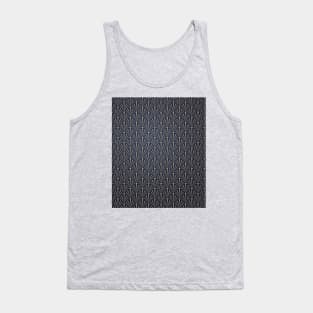 Art Deco Palm Pattern in Midnight Blue Tank Top